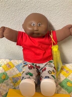 RARE Vintage Cabbage Patch Kid AA First Edition Bald Boy Hong Kong HM#1 1983